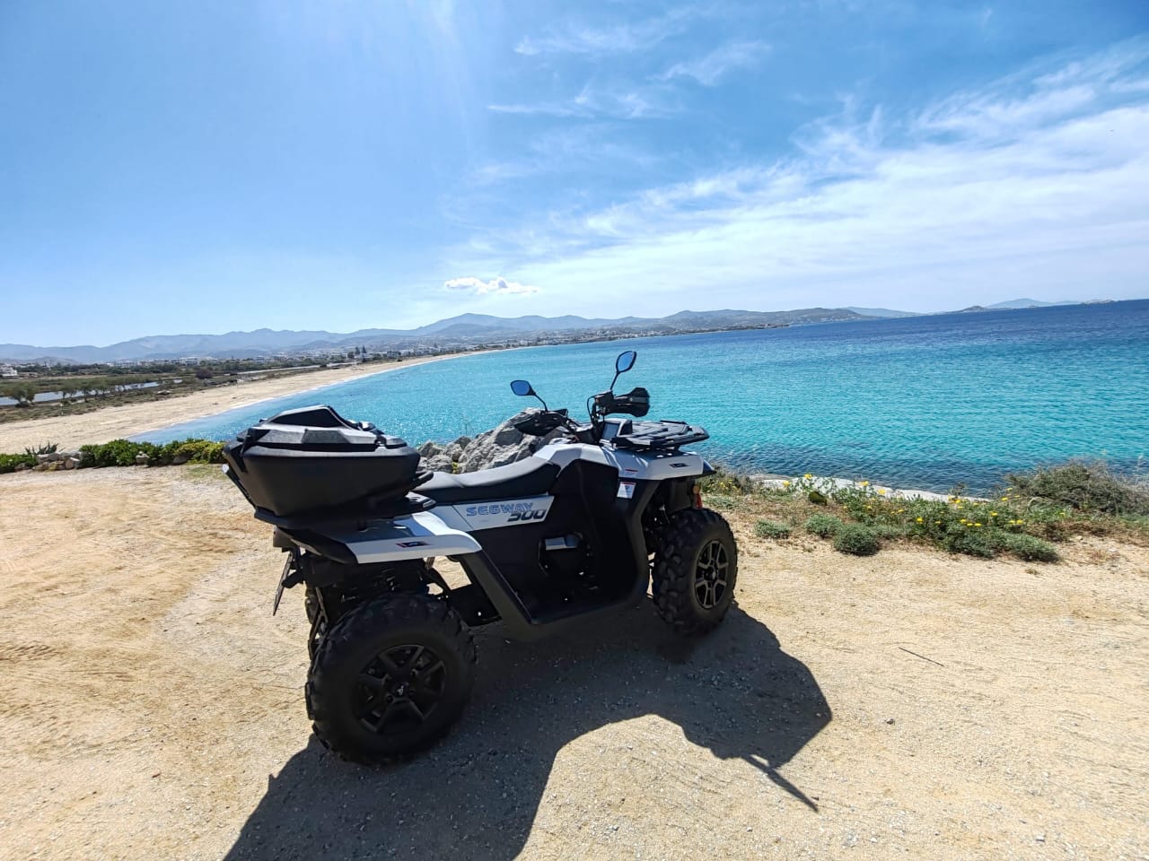 The Golden Seaside Tour quad tour on Naxos