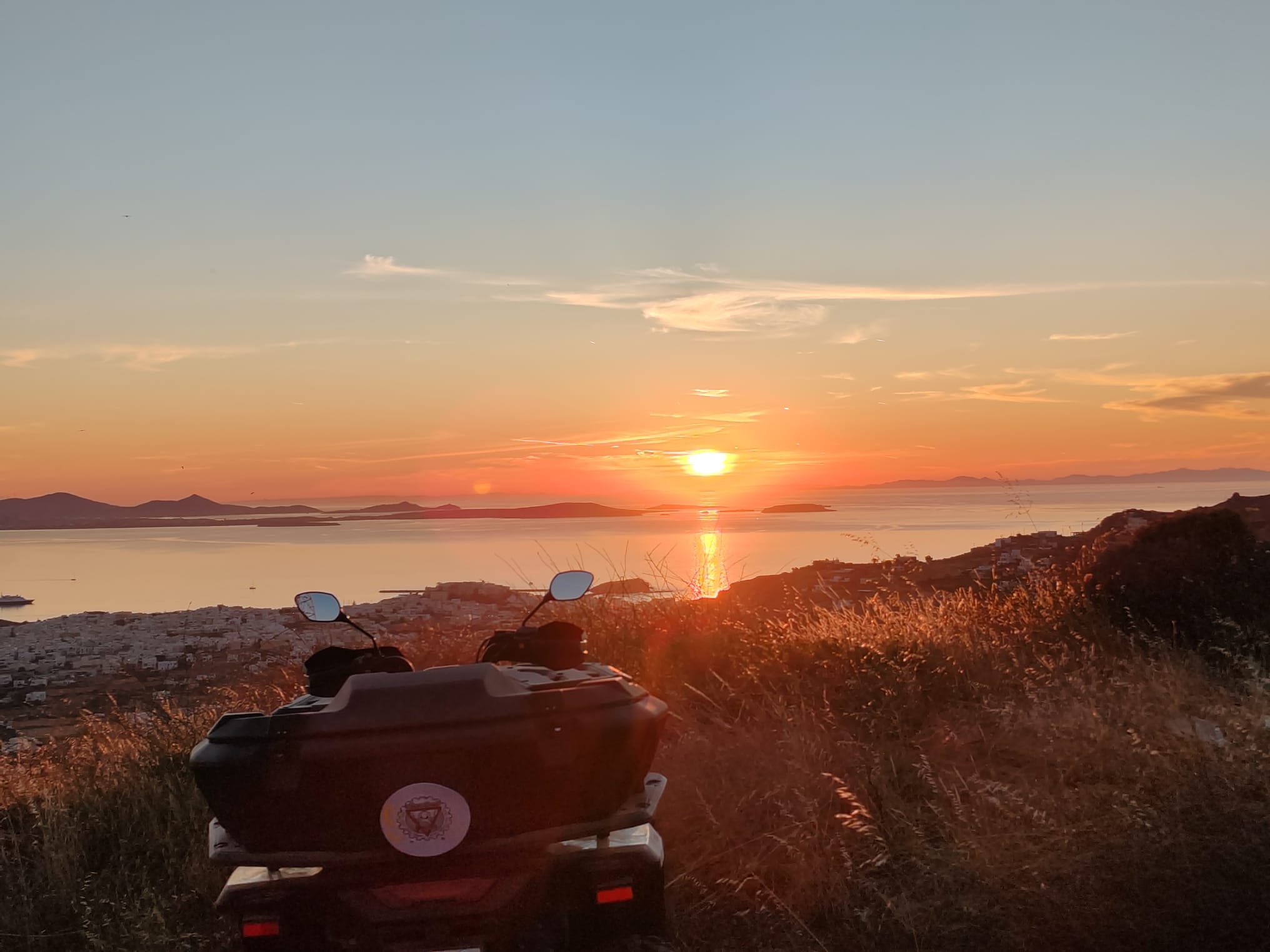 The Royal Sunset Tour quad tour on Naxos